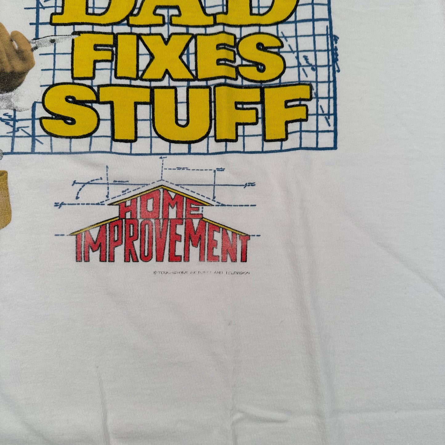 Vintage 90s Home Improvement Shirt XL Dad Fixes Stuff