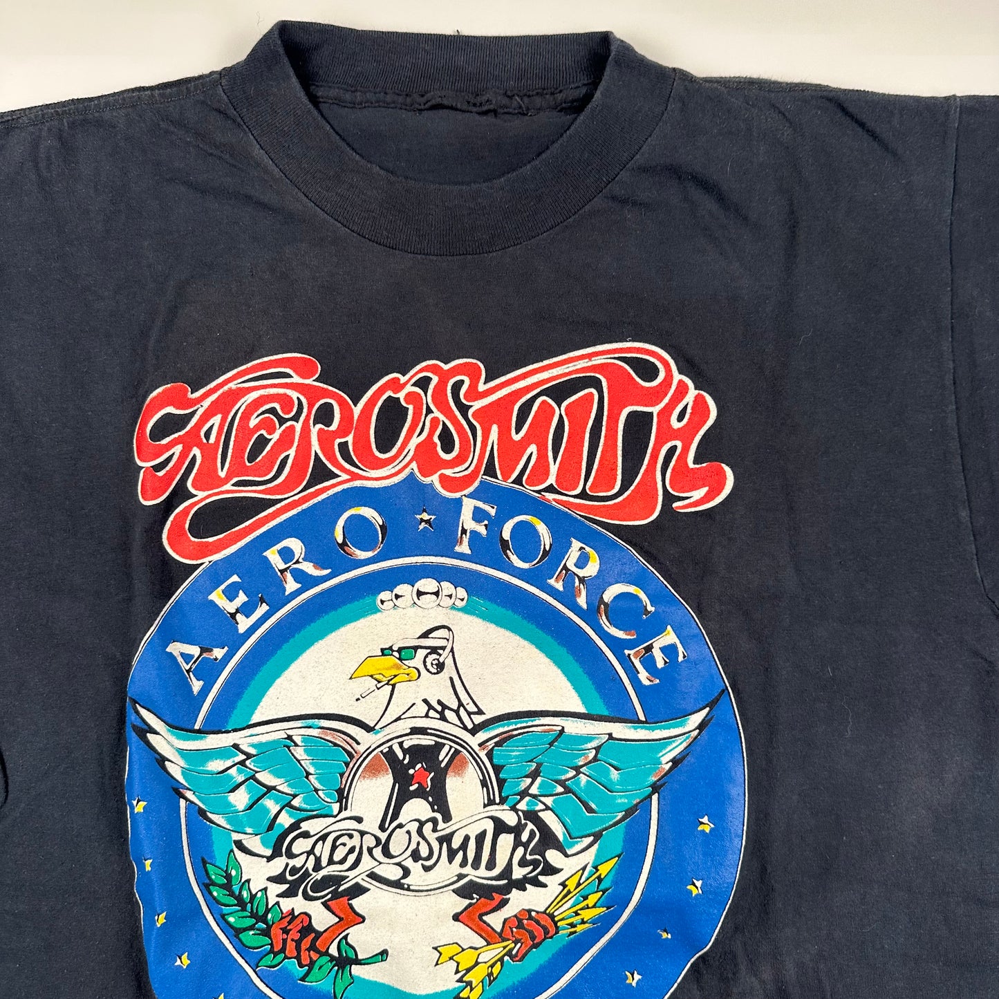 Vintage 1993 Aerosmith Shirt Large Aero Force One