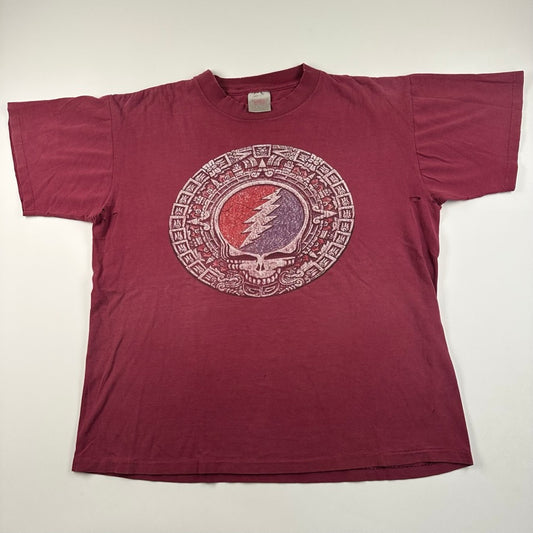 Vintage 1994 Grateful Dead Shirt Large Aztec Mayan Stone