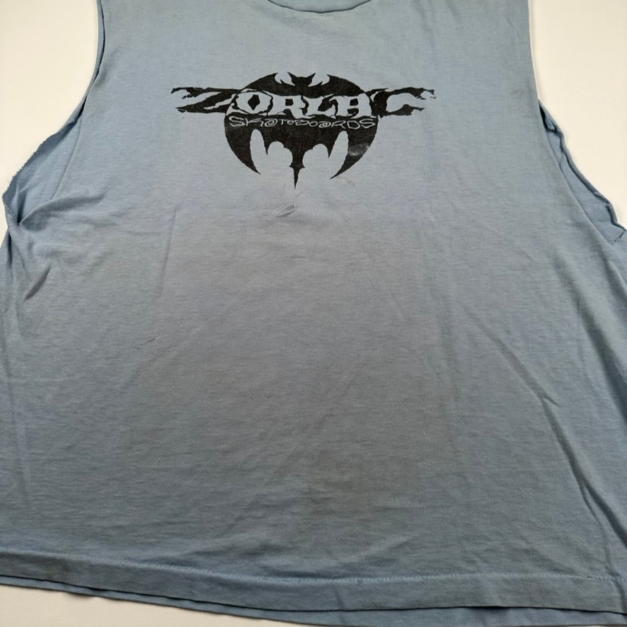 Vintage 1989 Zorlac Skateboards Sleeveless Shirt XL