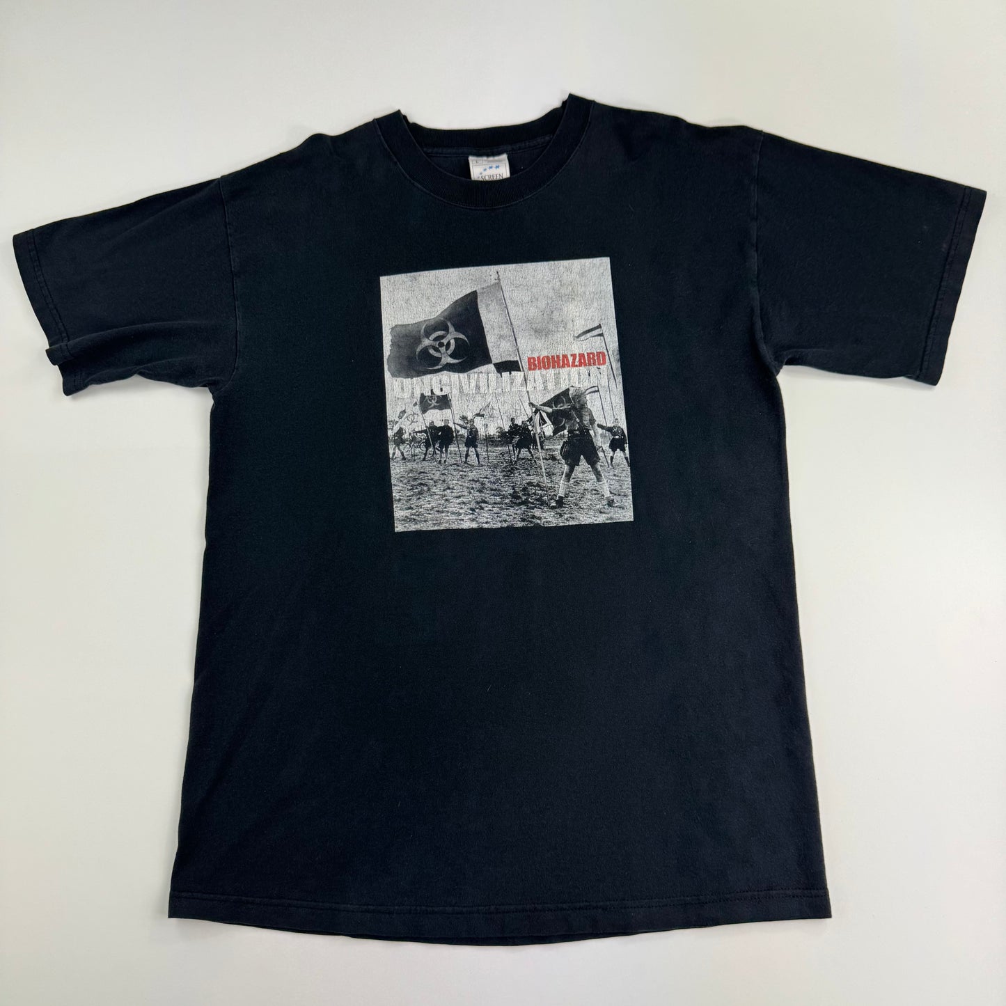 Vintage 2001 Biohazard Shirt Large Uncivilization