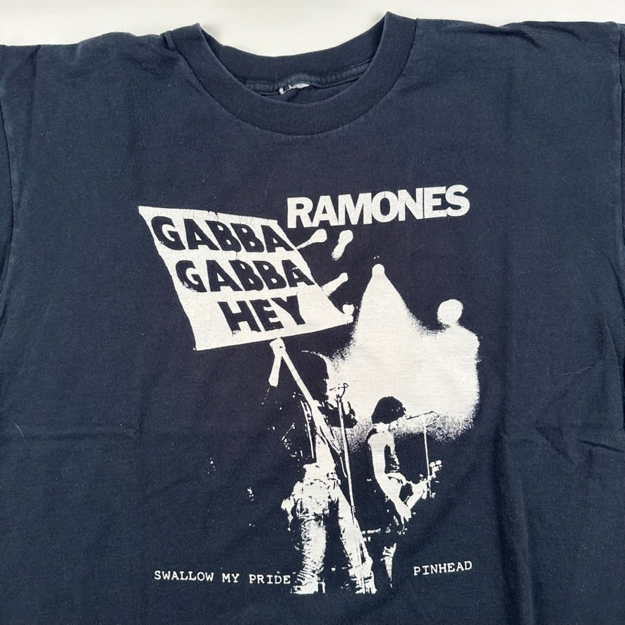 Vintage 90s Ramones Shirt XL Gabba Gabba Hey