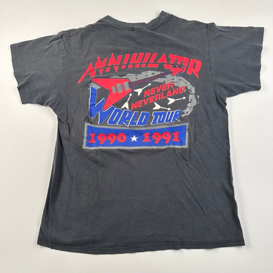 Vintage 1990 Annihilator Shirt Large Never Neverland