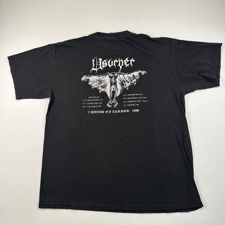 Vintage 1999 Usurper Shirt XL Skeletal Season