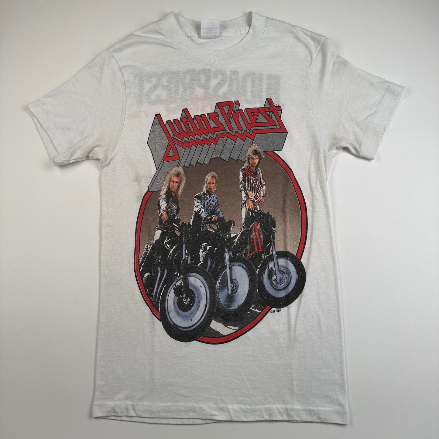 Vintage 1986 Judas Priest Shirt Medium Turbo Fuel For Life