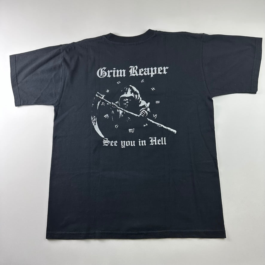 Vintage 2000s Grim Reaper Shirt Large See You In Hell