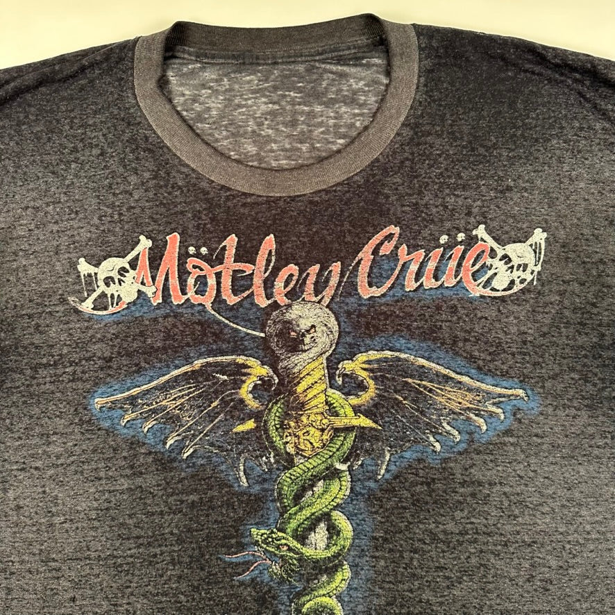 Vintage 1989 Motley Crue Shirt Large Thrashed Dr Feel Good