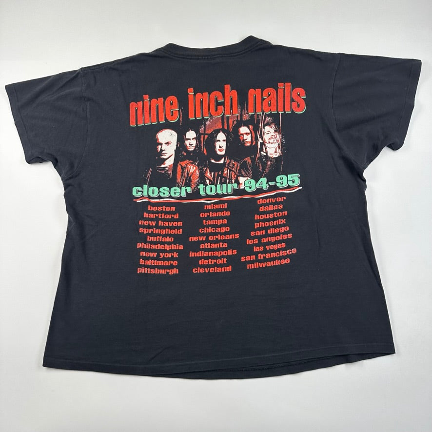 Vintage 1994 Nine Inch Nails Shirt XL Closer Tour