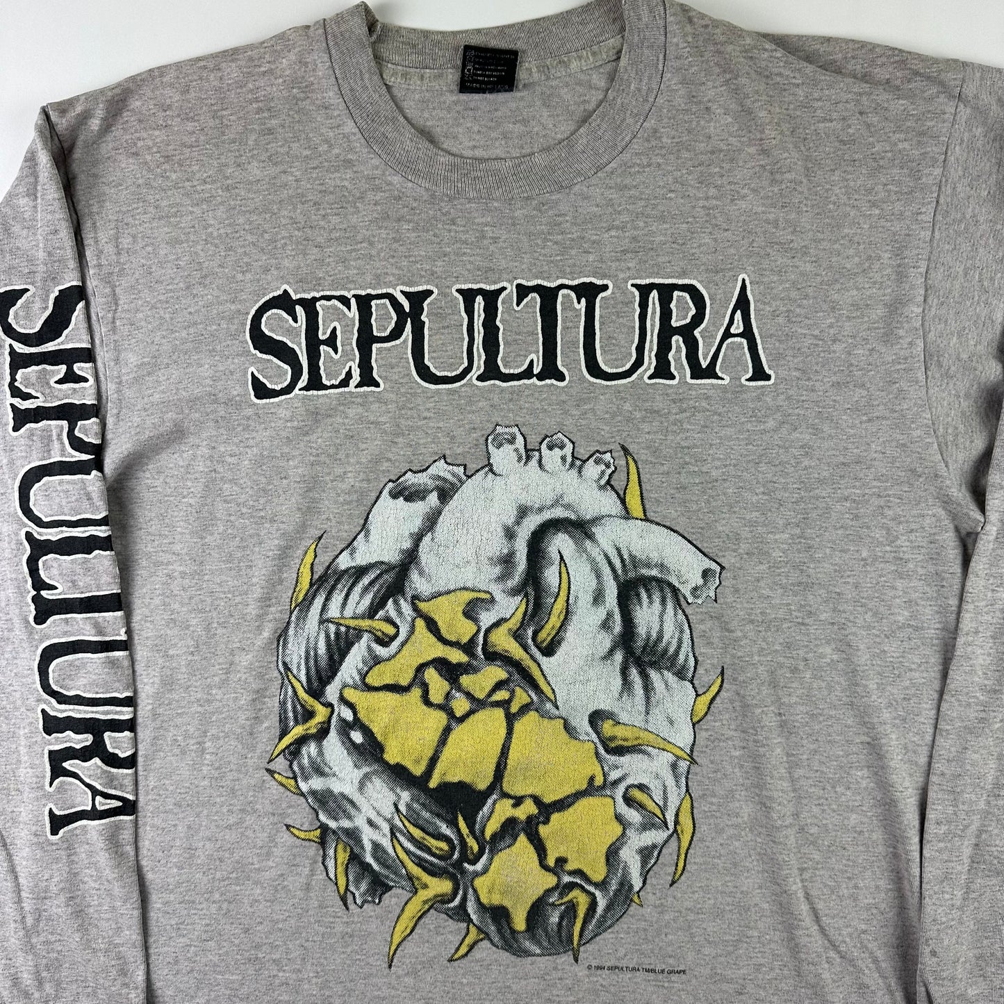 Vintage 1994 Sepultura Long Sleeve Shirt XL Chaos A.D.