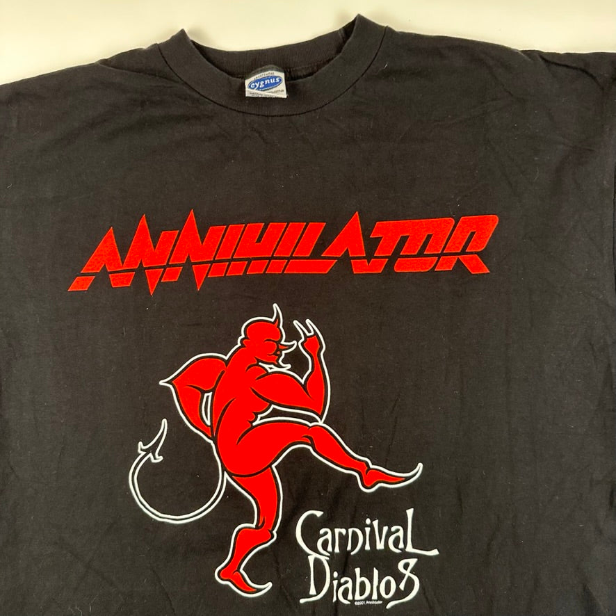 Vintage 2001 Annihilator Shirt XL Carnival Diablos