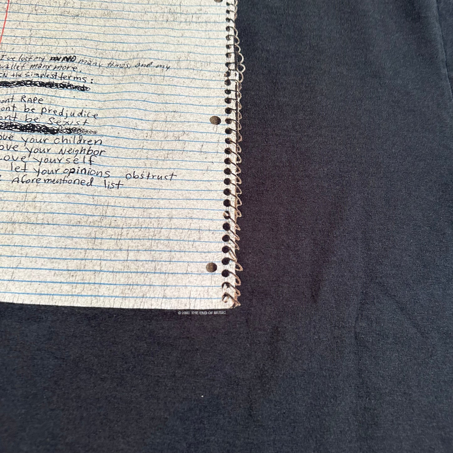 Vintage 2003 Kurt Cobain Shirt XL Notebook