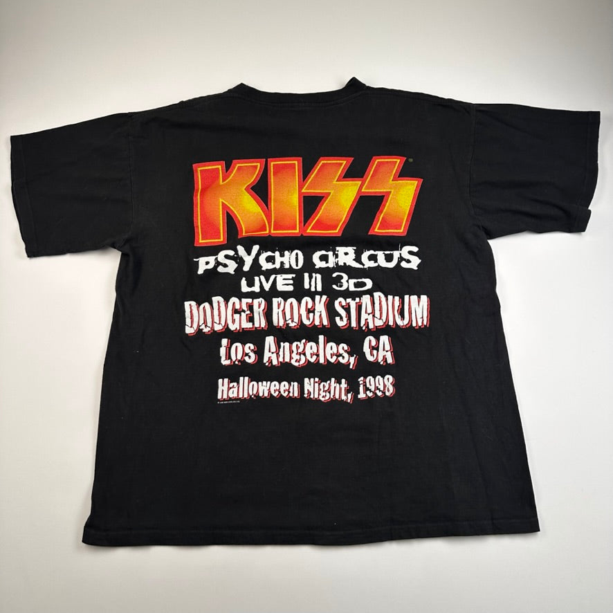 Vintage 1998 Kiss Shirt XL Dodgers Rock Stadium