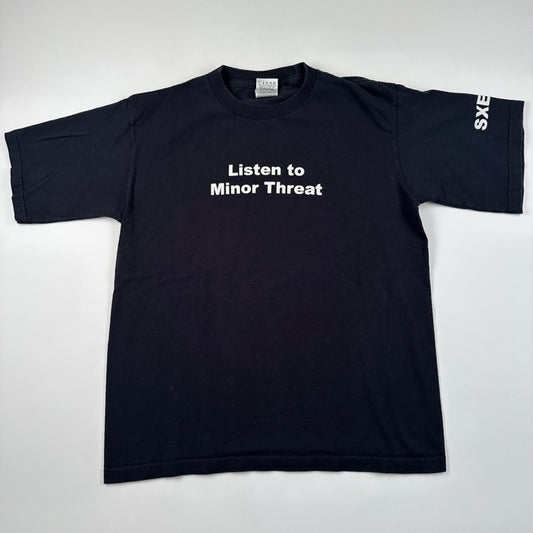 Vintage 2000s Listen To Minor Threat Shirt Small