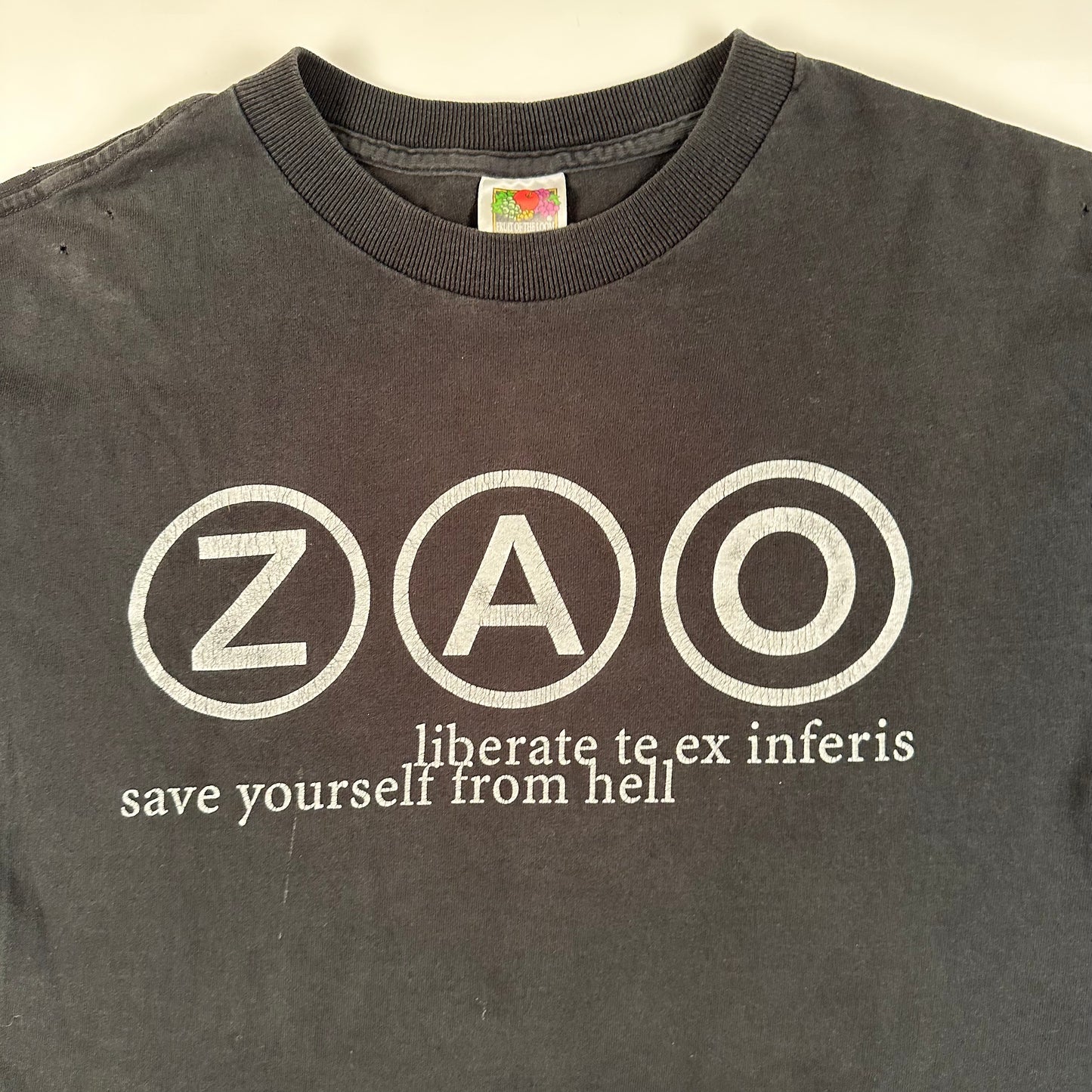 Vintage 1999 Zao Shirt Large Liberate Te Ex Inferis