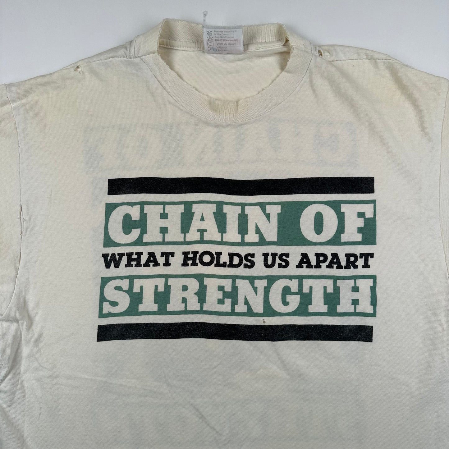 Vintage 90s Chain Of Strength Shirt Medium