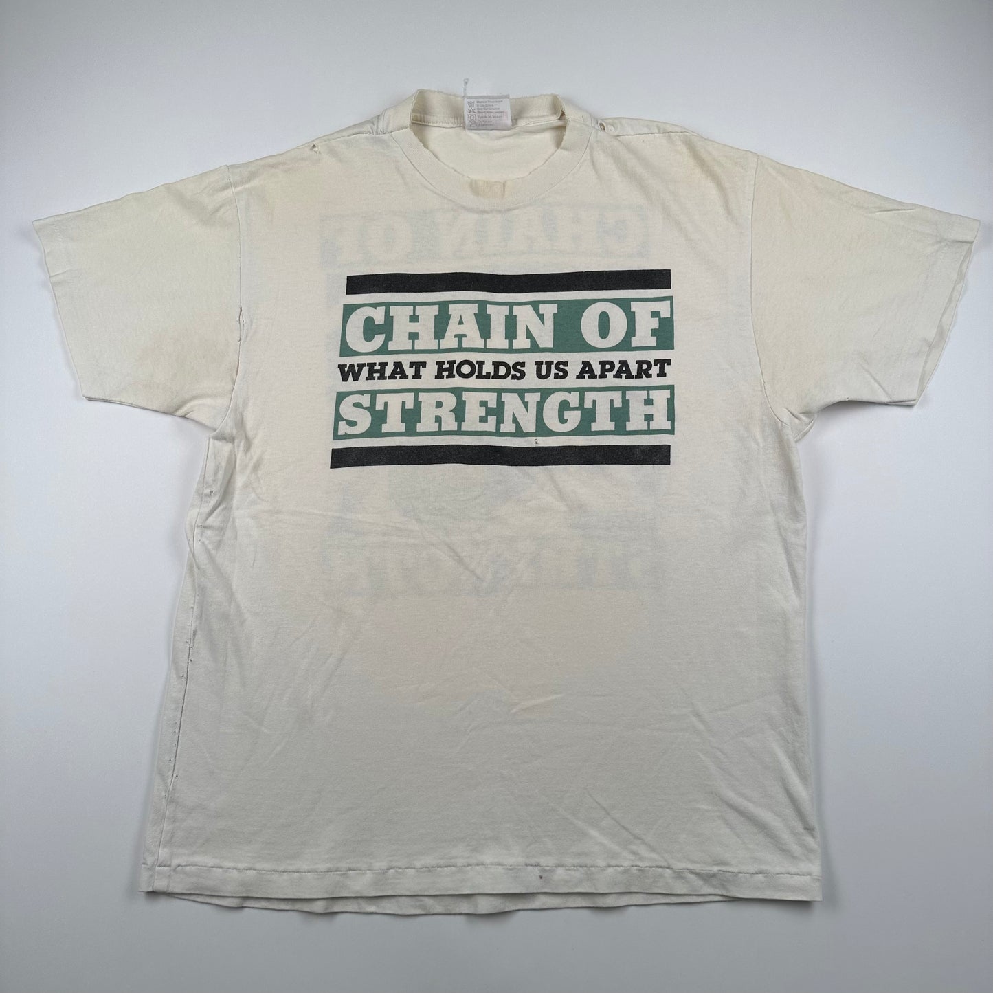 Vintage 90s Chain Of Strength Shirt Medium