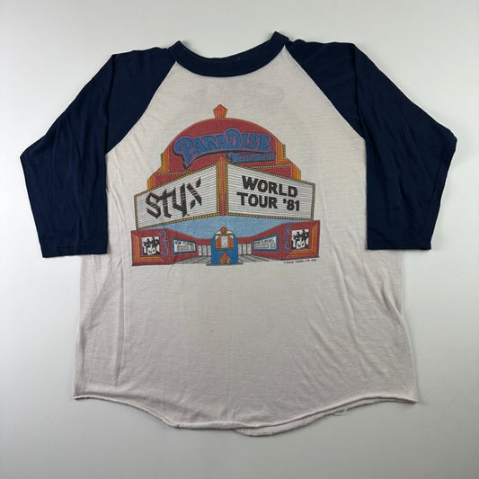 Vintage 1981 Styx Shirt XL Paradise Theatre