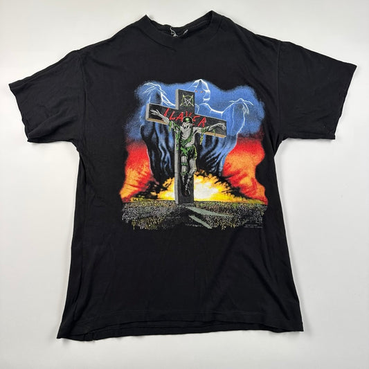 Vintage 1991 Slayer Shirt Medium Touring In The Abyss