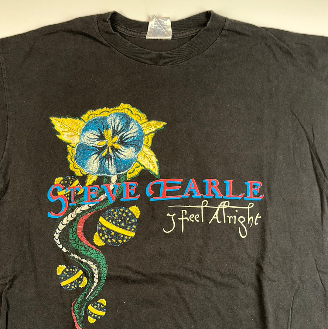 Vintage 1996 Steve Earle Shirt XL I Feel Alright