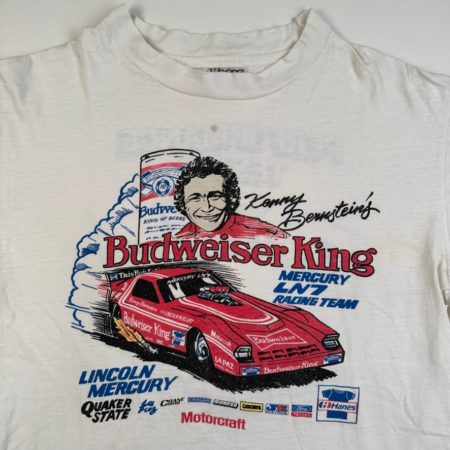 Vintage 80s Kenny Bernstien Budweiser King Shirt Medium