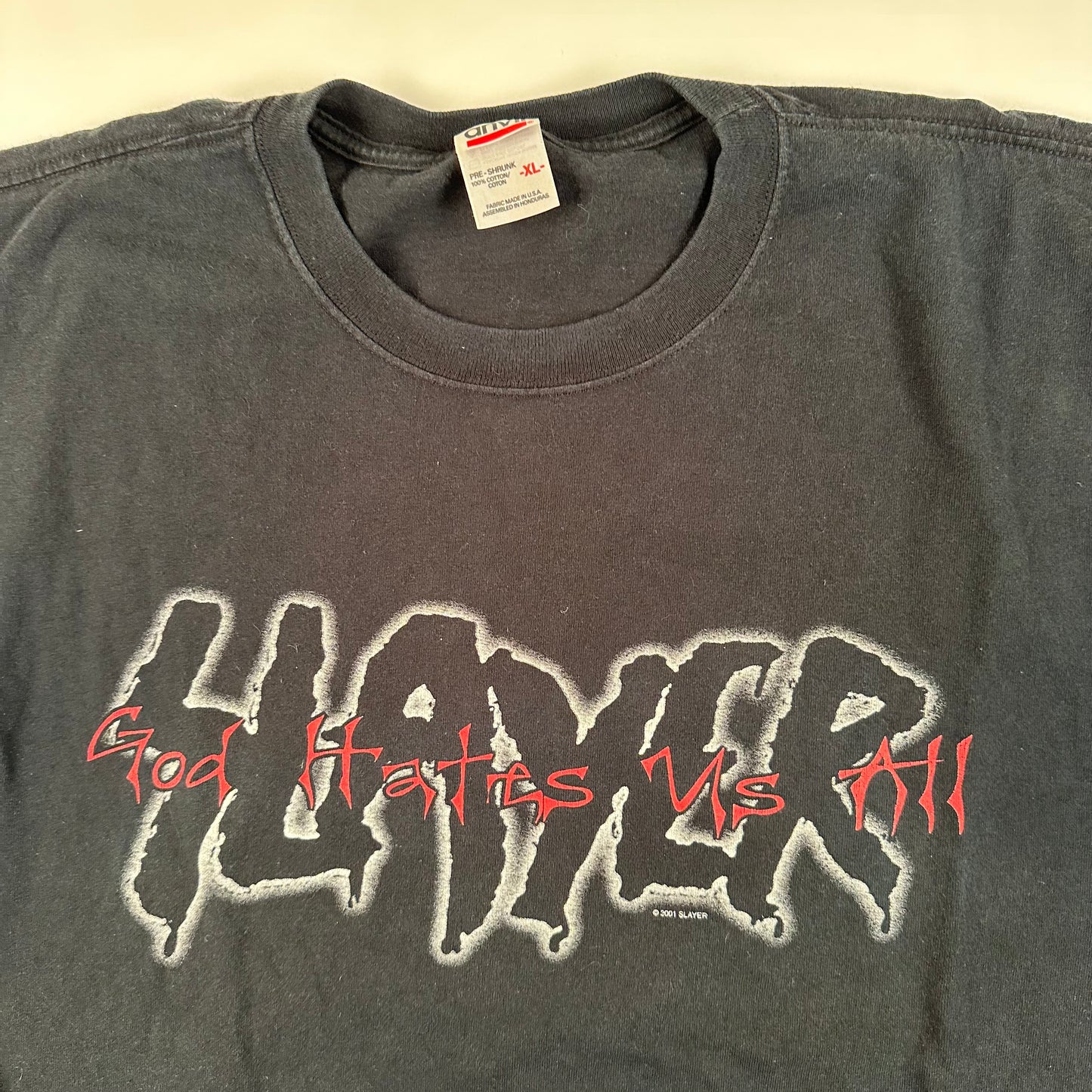 Vintage 2001 Slayer Long Sleeve Shirt XL God Hates Us All