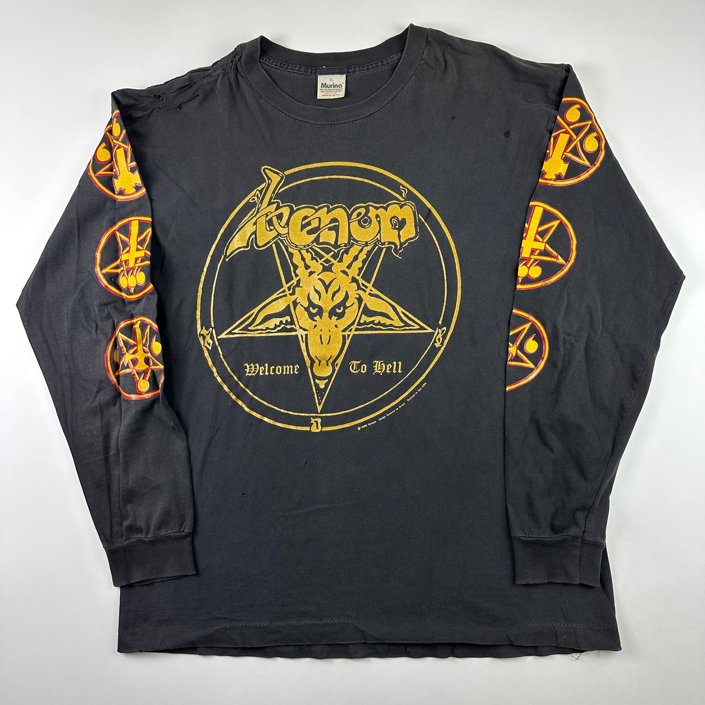 Vintage 1996 Venom Long Sleeve Shirt XL Welcome To Hell