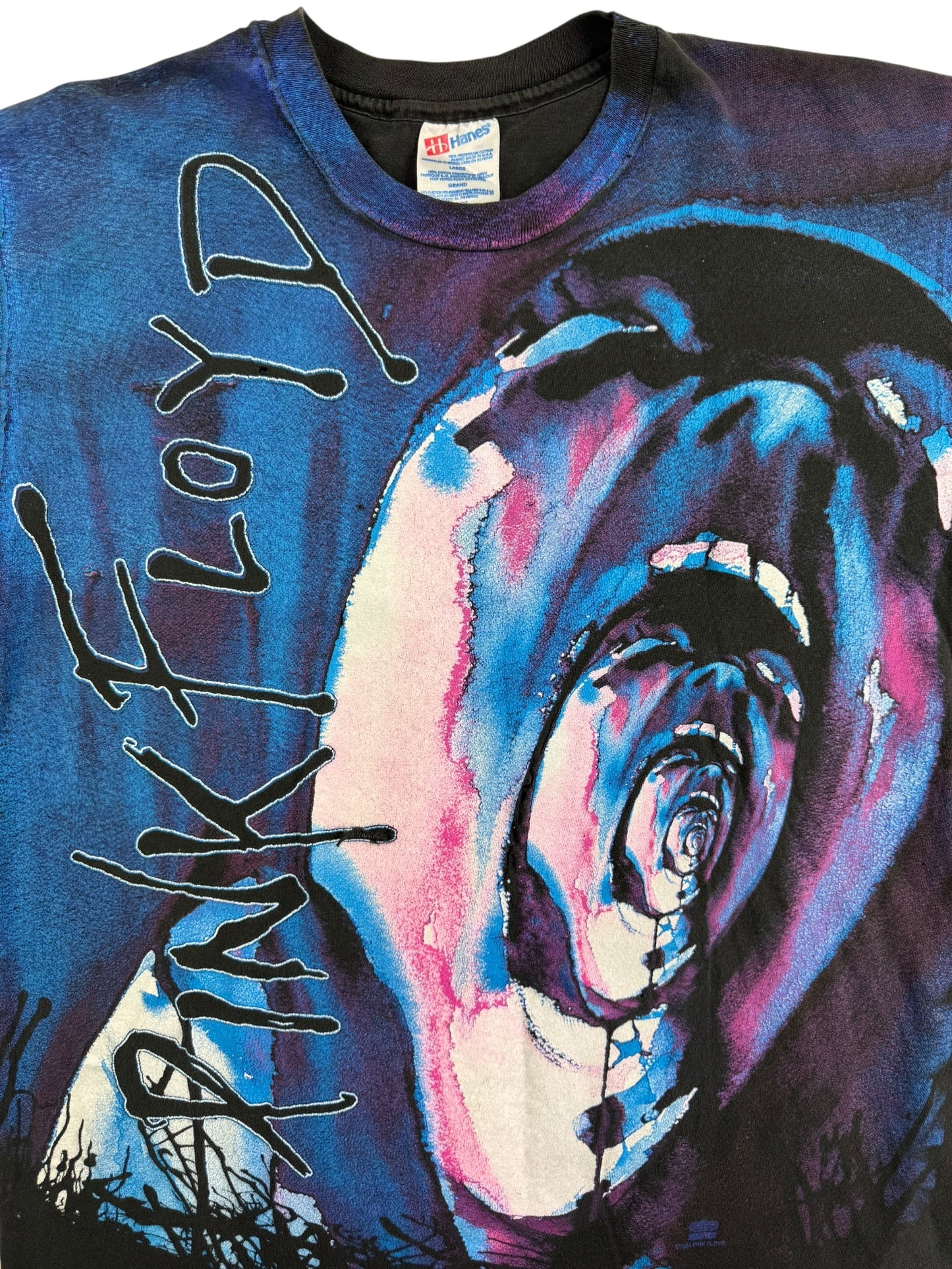 Vintage 1994 Pink Floyd Shirt Large All Over Print