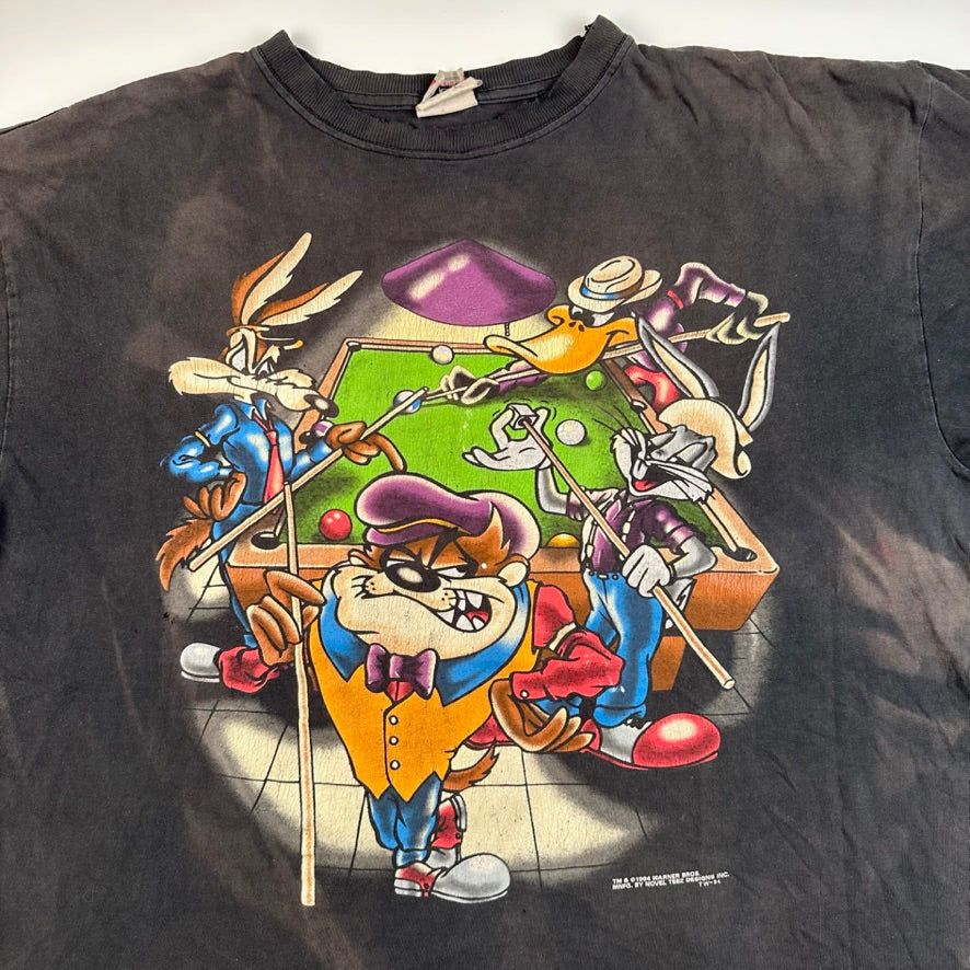 Vintage 1994 Taz Pool Shirt XL Looney Tunes