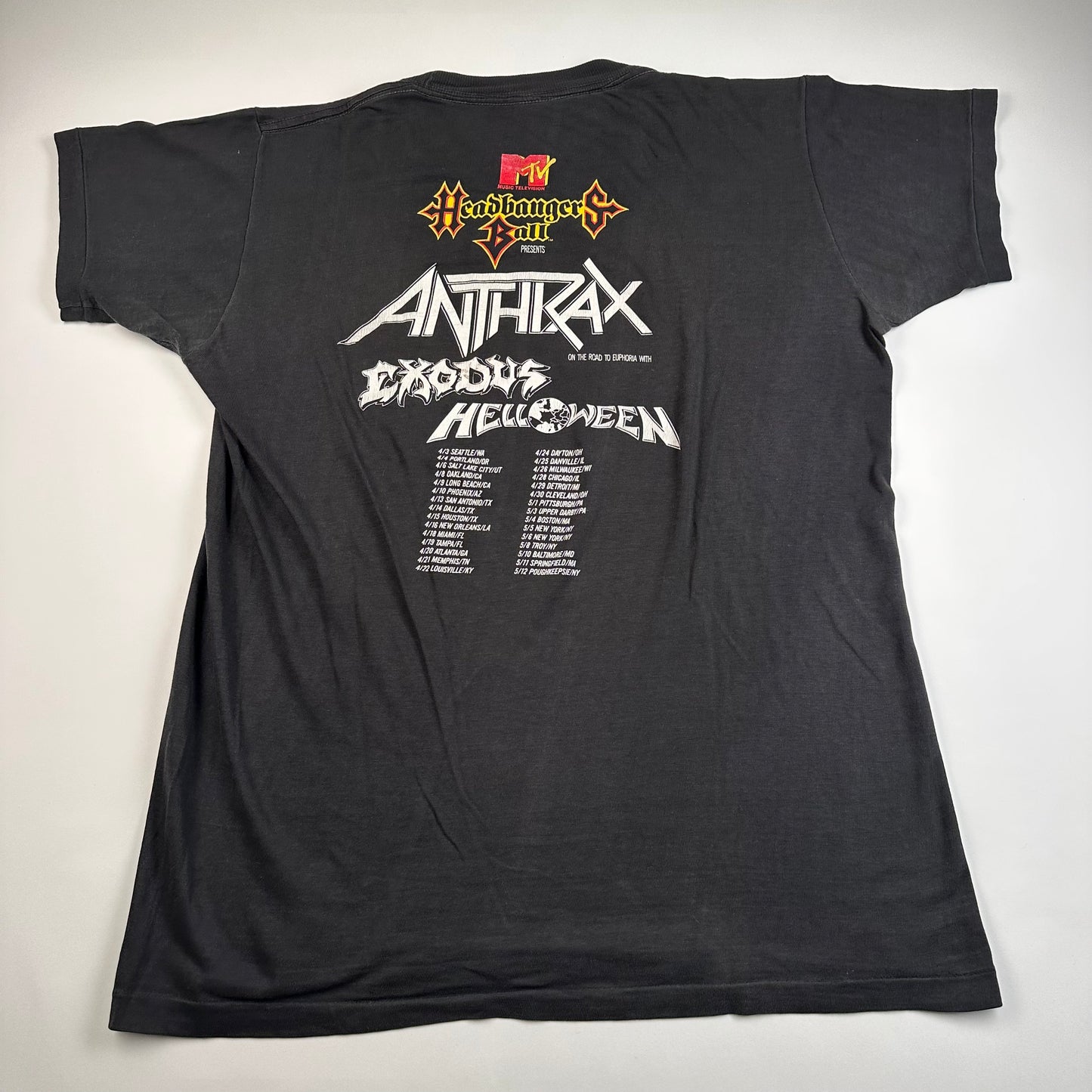 Vintage 1989 Headbangers Ball Shirt XL MTV