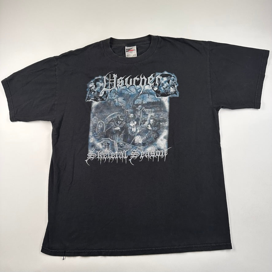 Vintage 1999 Usurper Shirt XL Skeletal Season