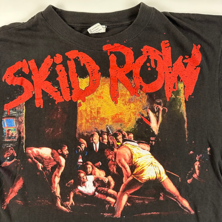 Vintage 1991 Skid Row Shirt Large Slave To The Grind