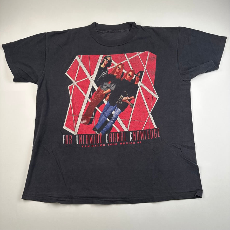 Vintage 1992 Van Halen Shirt Large Mexico Tour