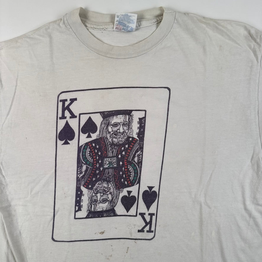 Vintage 90s Jerry Garcia Shirt Large King Card