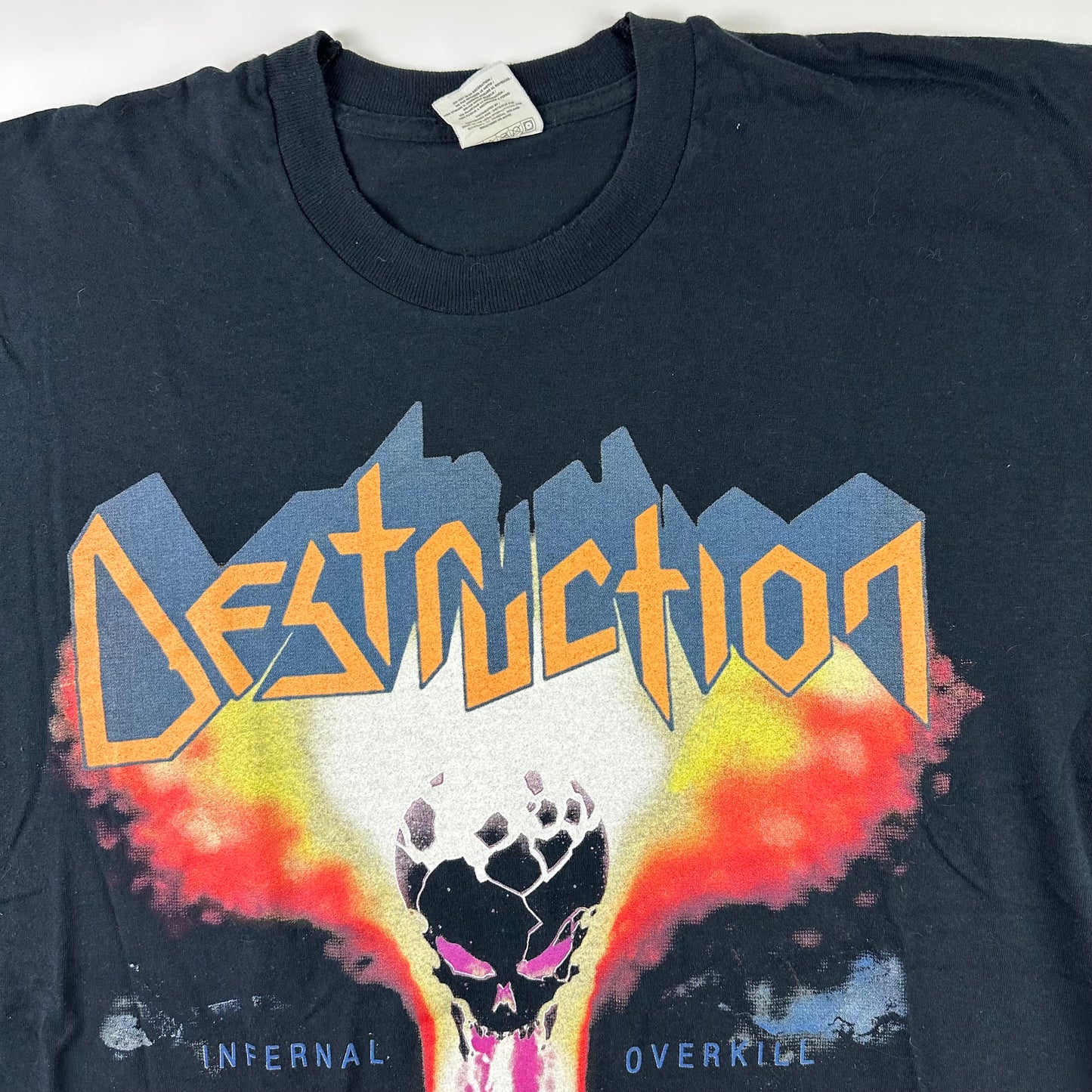 Vintage 90s Destruction Shirt XL Infernal Overkill