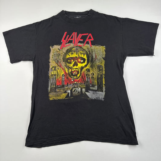 Vintage 1990 Slayer Shirt Medium Season