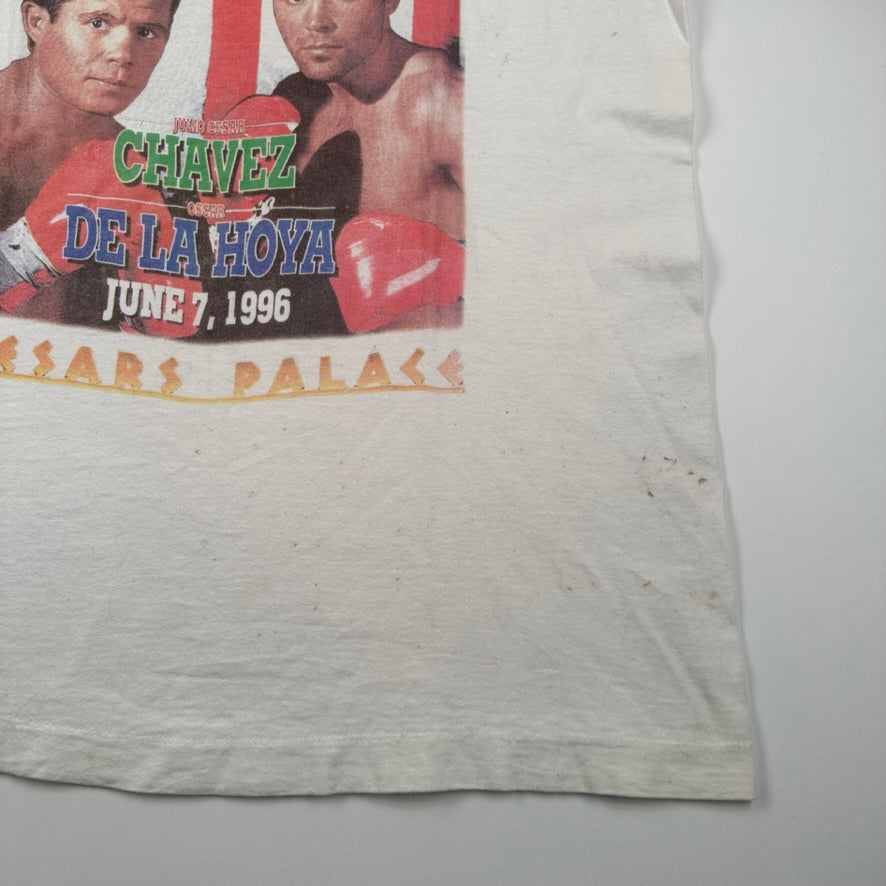 Vintage 1996 Chavez vs De La Hoya Shirt XL Caesars Palace