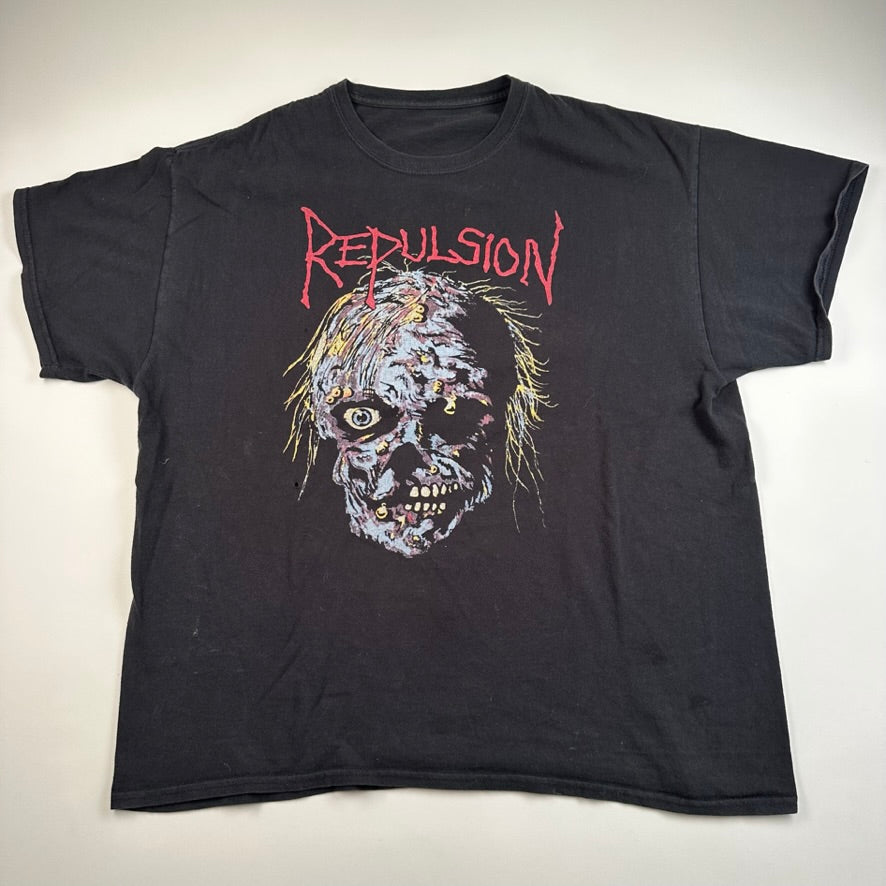 Vintage 2000s Repulsion Shirt XL Worm Infested