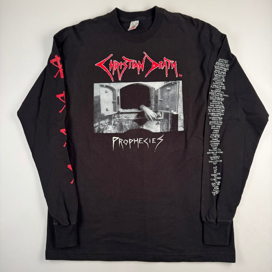 Vintage 90s Christian Death Long Sleeve Shirt XL Prophecies