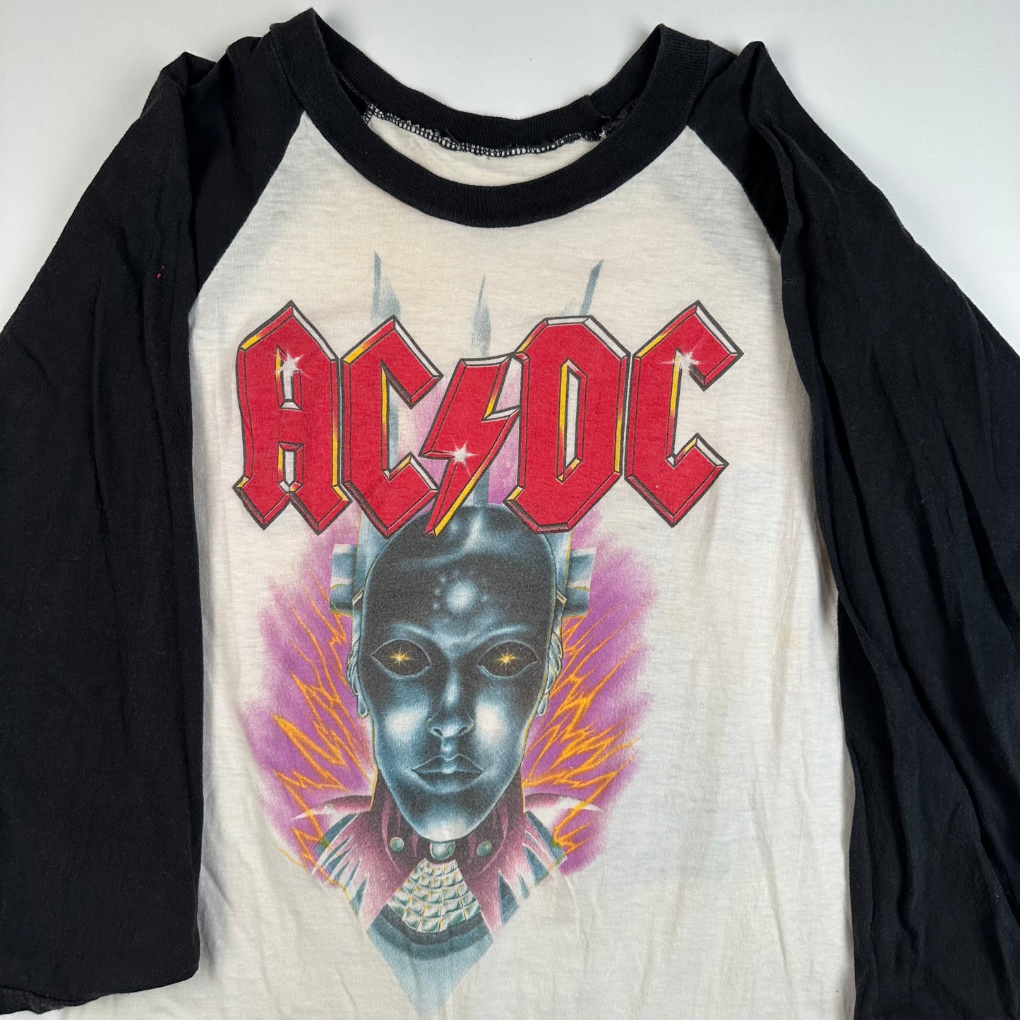 Vintage 1986 AC/DC Shirt Medium Who Made Who