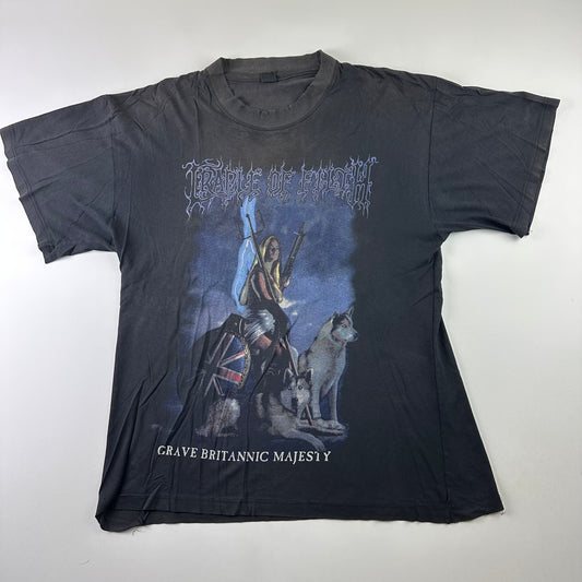 Vintage 90s Cradle Of Filth Shirt XL Grave Britannic Majesty