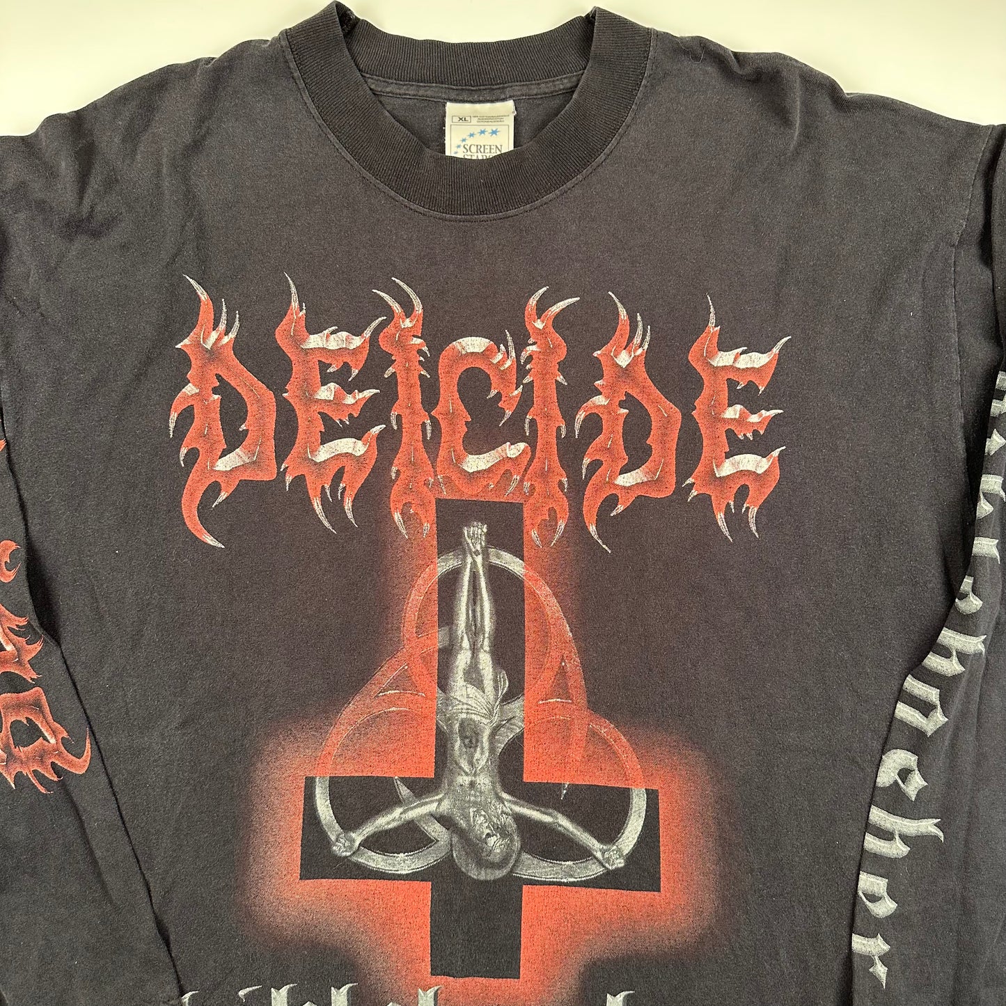 Vintage 2000 Deicide Long Sleeve Shirt XL Biblebasher