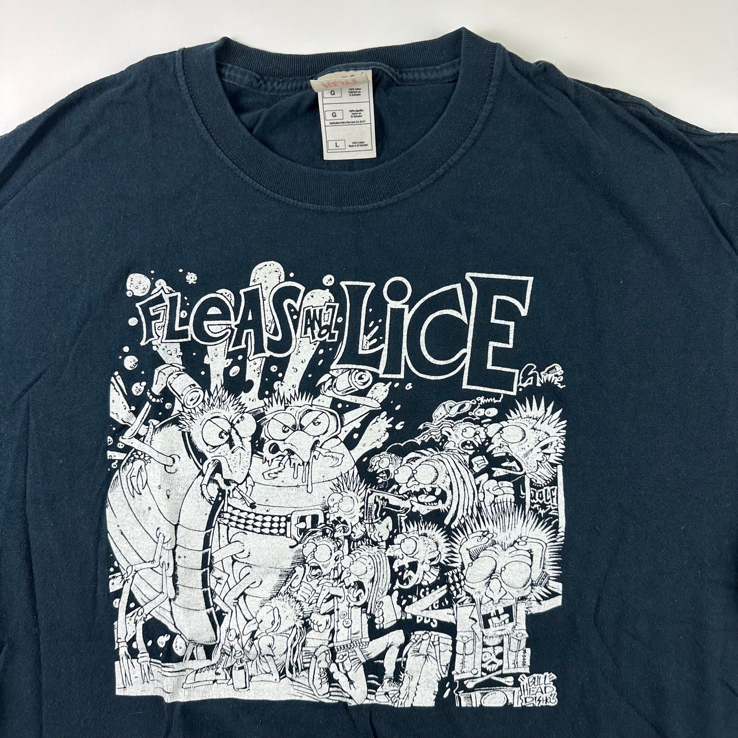 Vintage 2000s Fleas And Lice Shirt Large