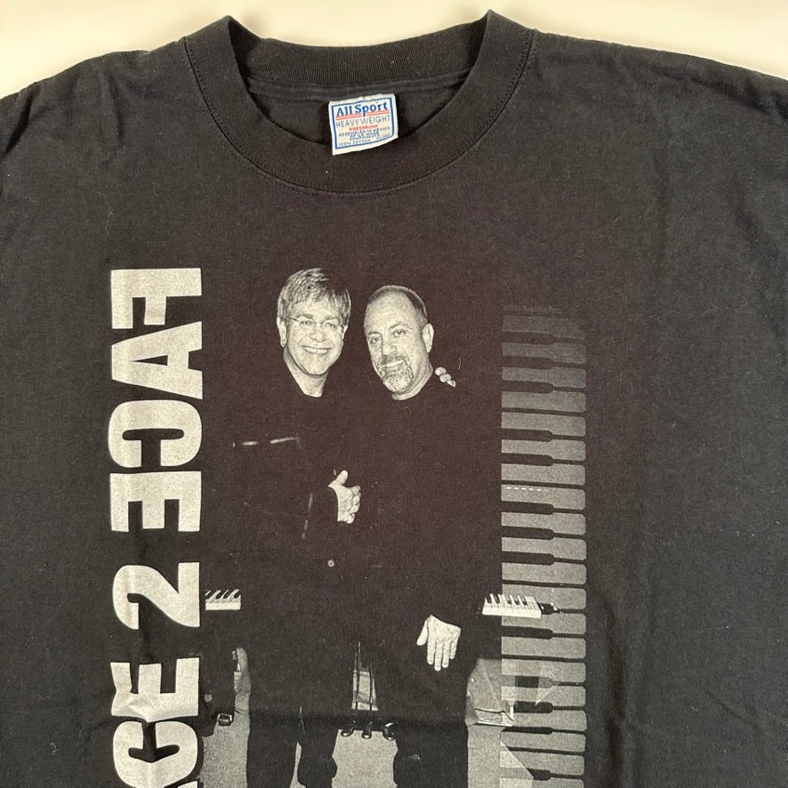 Vintage 2002 Billy Joel & Elton John Shirt XL Face 2 Face