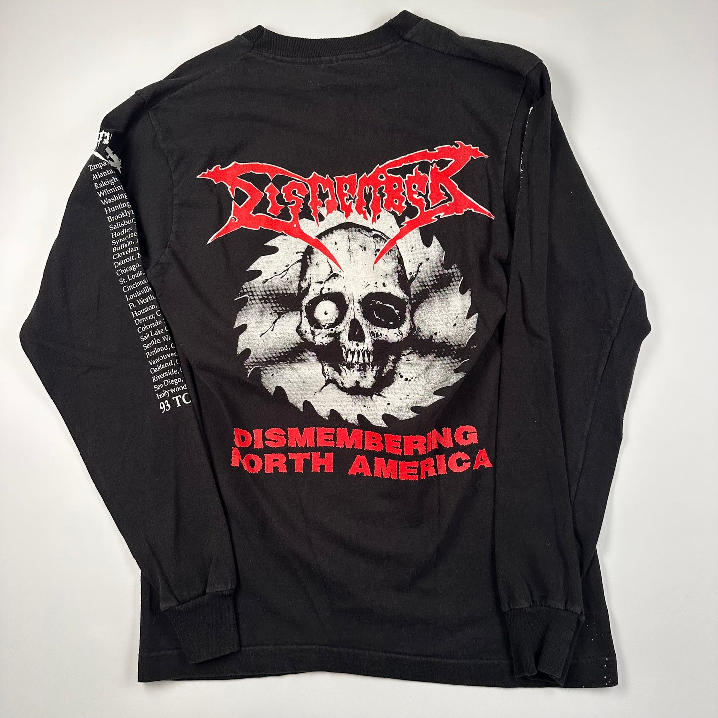 Vintage 1993 Dismember Long Sleeve Shirt Medium North America