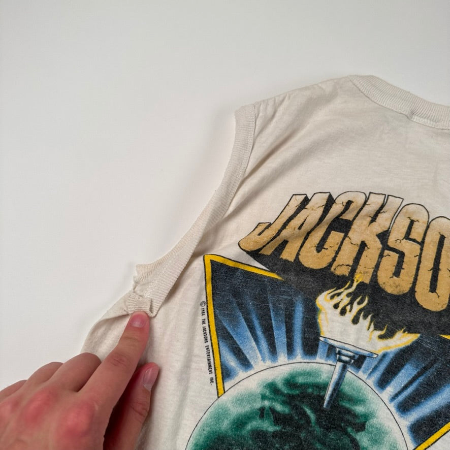 Vintage 1984 Jacksons Sleeveless Shirt Small