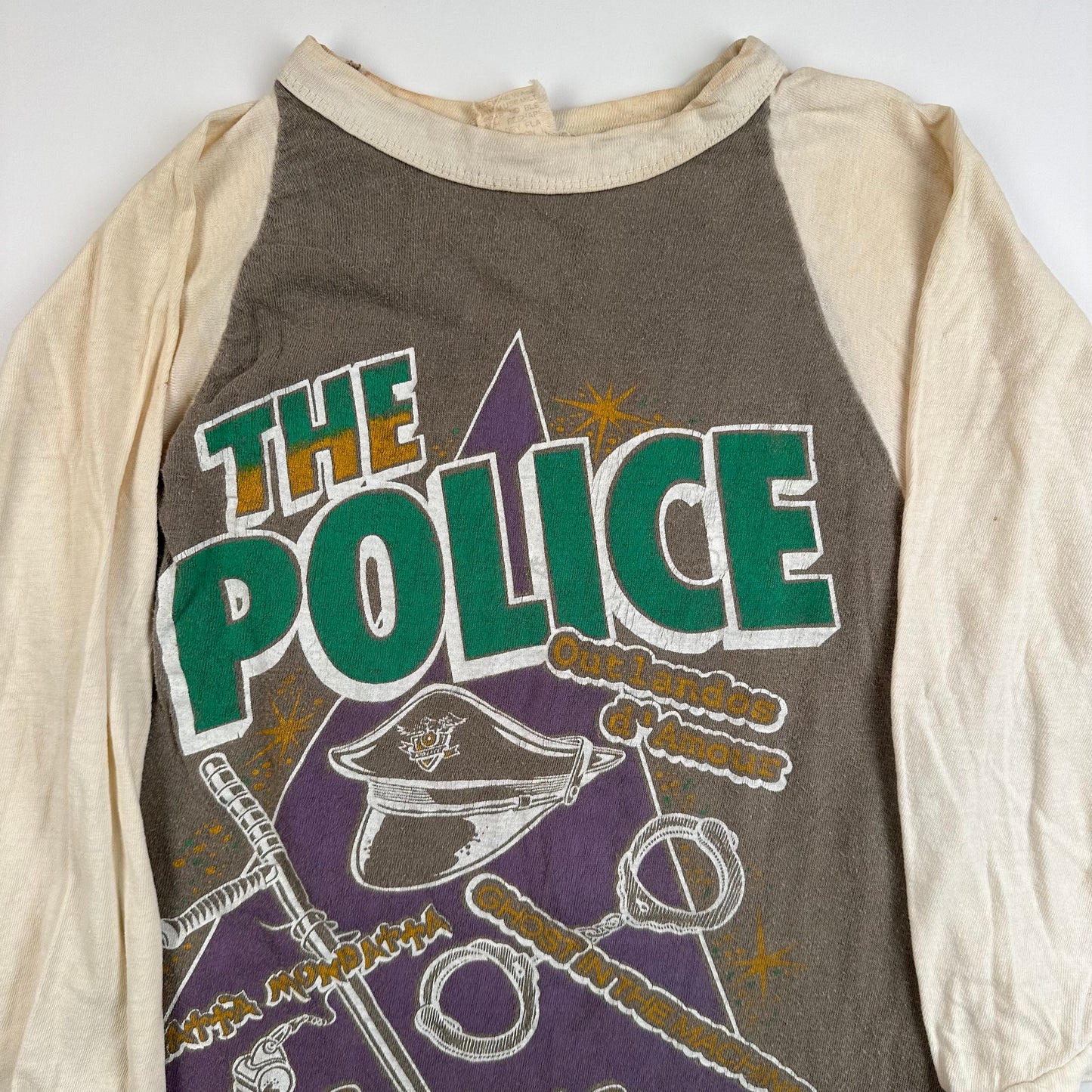 Vintage 80s The Police Shirt Small On Tour