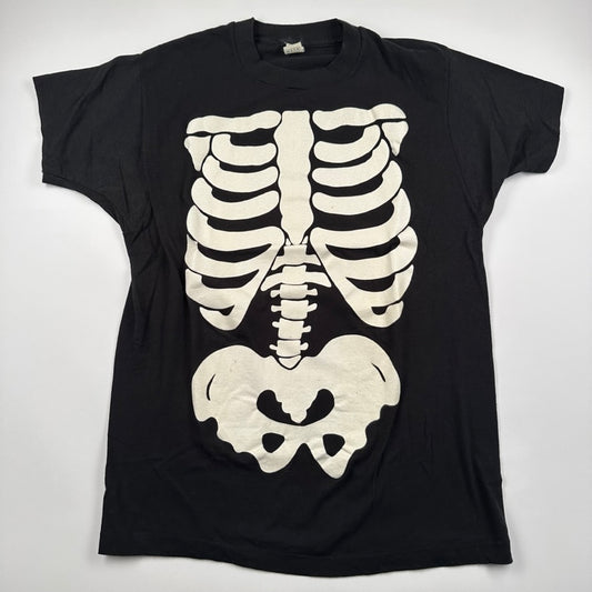 Vintage 80s Skeleton Shirt XL Bones