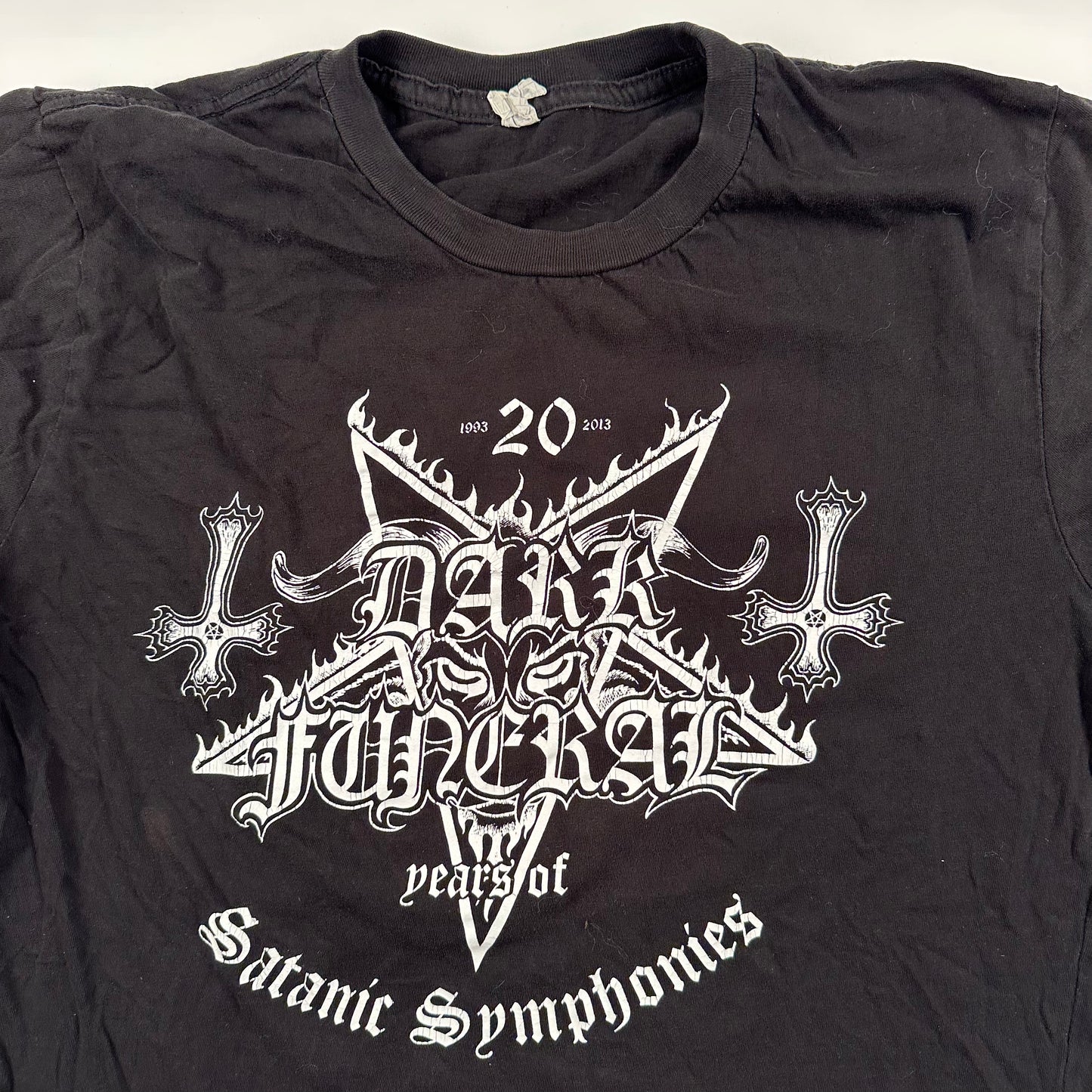 Vintage 2000s Dark Funeral Shirt Medium 20 Years Satanic Symphonies