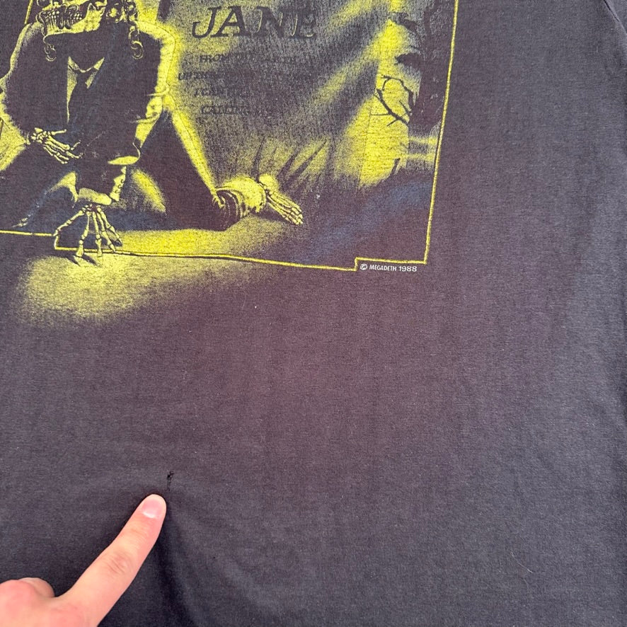 Vintage 1988 Megadeth Shirt Large RIP Mary Jane