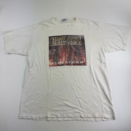 Vintage 90s Earth Crisis Shirt XL Firestorm